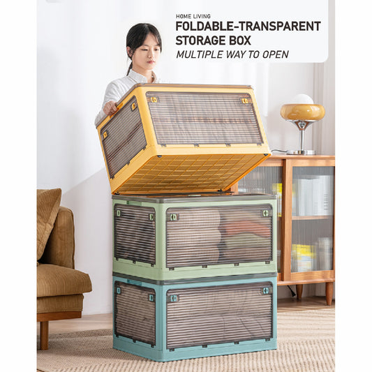 Koala Home Transparent Foldable Storage Stackable Box Drawer Home Cabinet Wardrobe Storage Toy Clothing Organizer Boxe