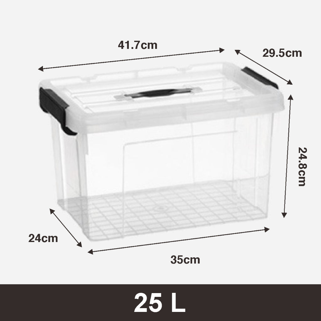 Koala Home Transparent Storage Box Organizer Stackable Container Waterproof 15L/40L/55L/80L/105L