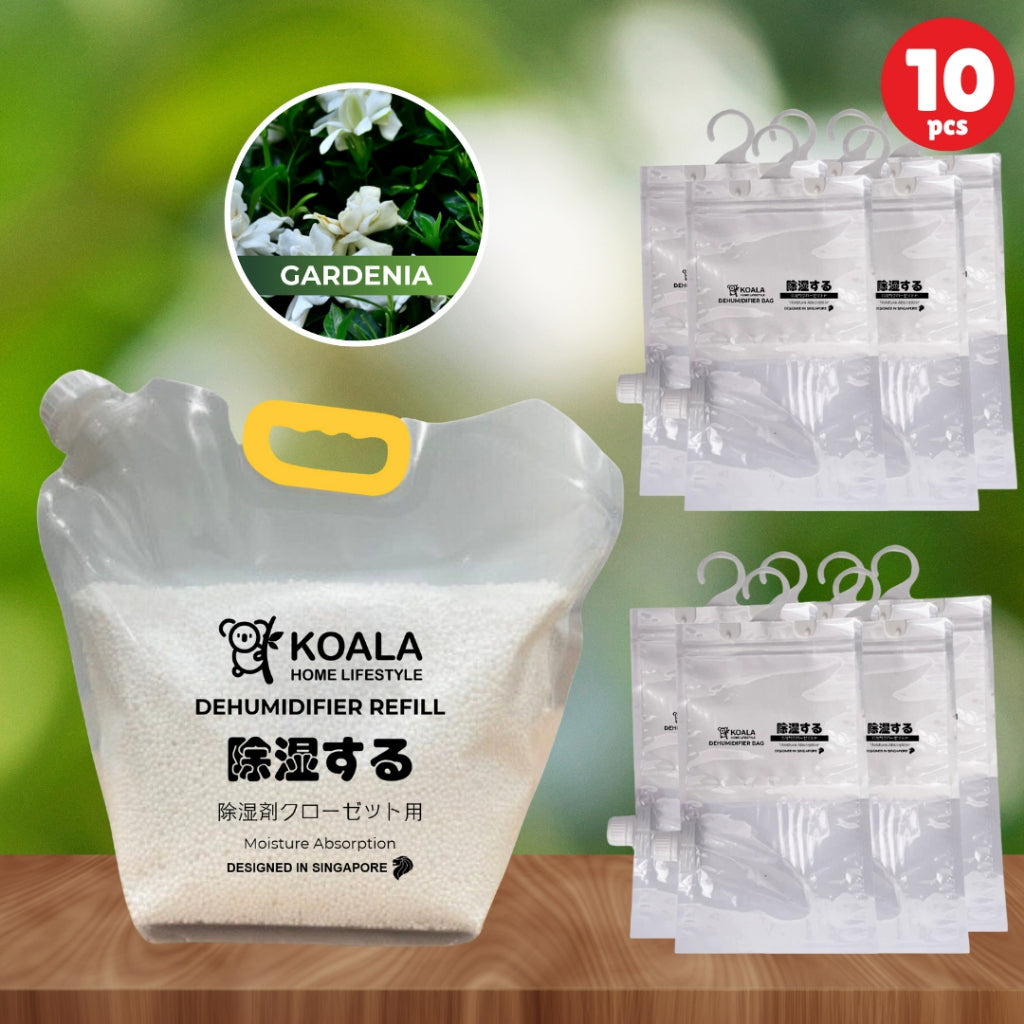 Koala Home Dehumidifier Bag Hanging Closet Drawer Pack / REFILLABLE/ Hanging Wardrobe Dehumidifier Moisture Absorber