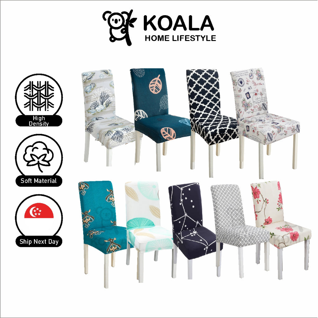 Koala Home Chair Cover/Dining Chair Cover Elastic/Chair Cover seat Cover/Chair Cover Elastic Patterned/Seat Cus