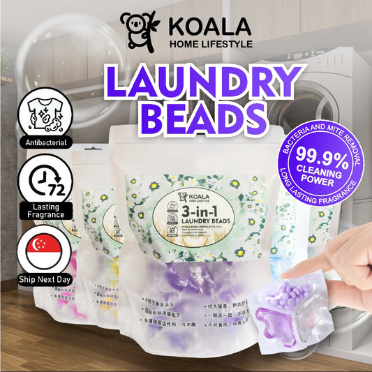 Koala Home Laundry Capsules Laundry Beads Detergent Capsules 3 in 1 Fragrance Beads Bacteria Mite Removal  50 Pods