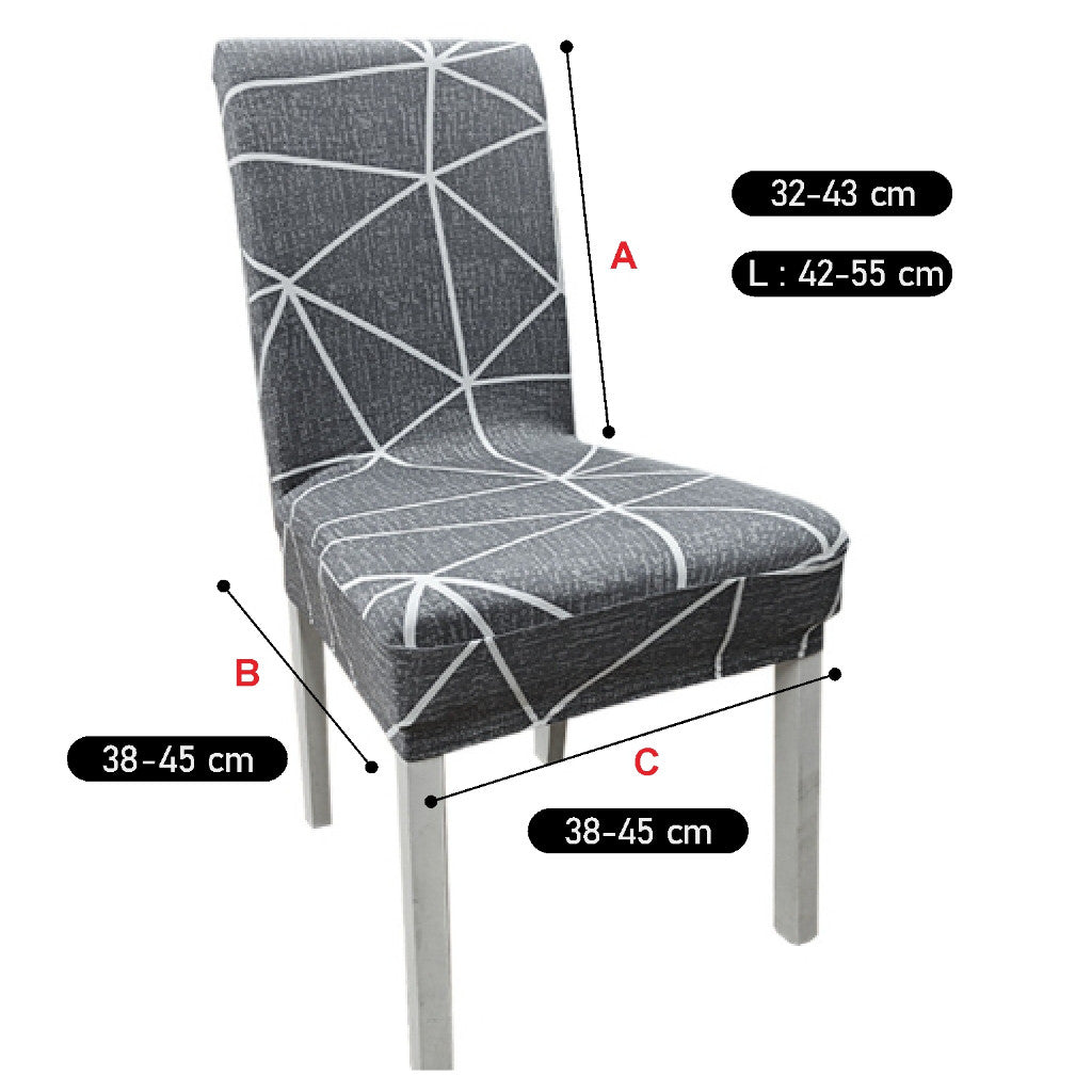 Koala Home Chair Cover/Dining Chair Cover Elastic/Chair Cover seat Chair Cover Elastic Patterned/Seat
