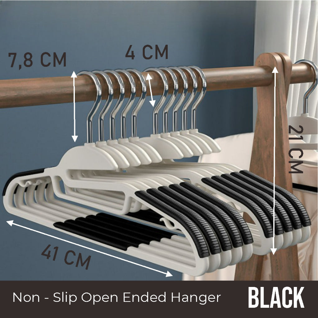 Koala Home 10pcs Hanger Clothes Set Anti-Slip Hangers Wardrobe Closet Organizer Stainless Steel Adult/Kids