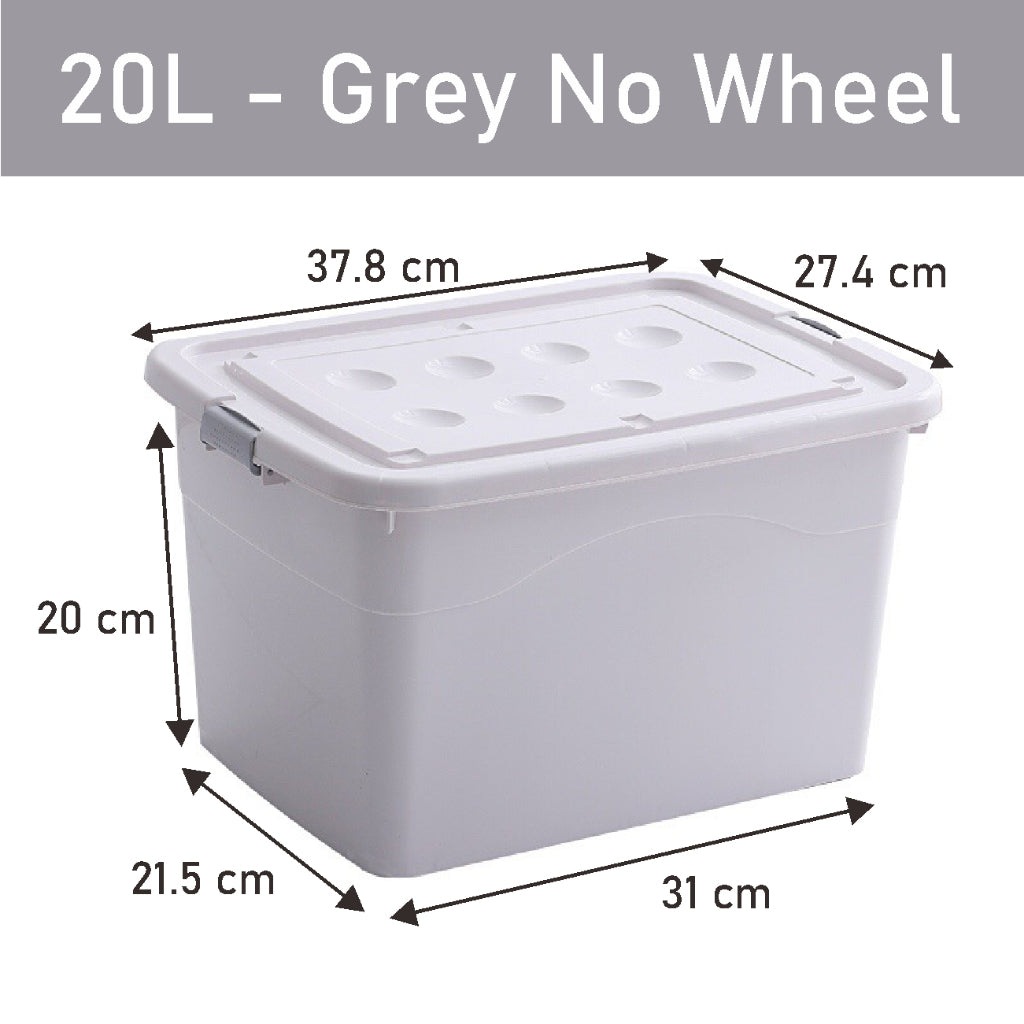 Koala Home Storage Box / Plastic Stackable Container Large Capacity with Wheels for Clothes Toys (8L - 107L)