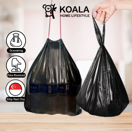 Koala Home Handle/Drawstring Garbage Bag  Disposable Plastic Thickened Breakpoint Trash Bags Rubbish Waste Bag