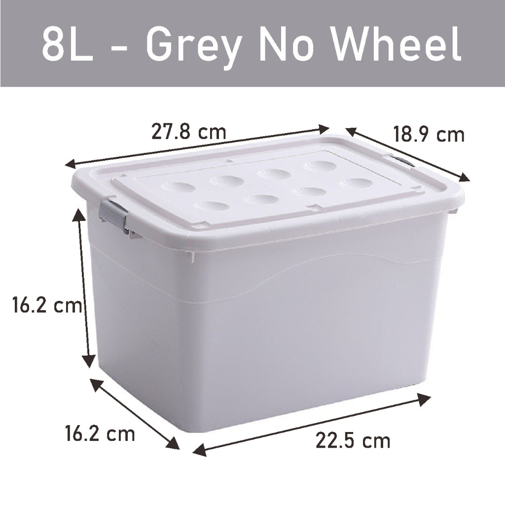 Koala Home Storage Box / Plastic Stackable Container Large Capacity with Wheels for Clothes Toys (8L - 107L)