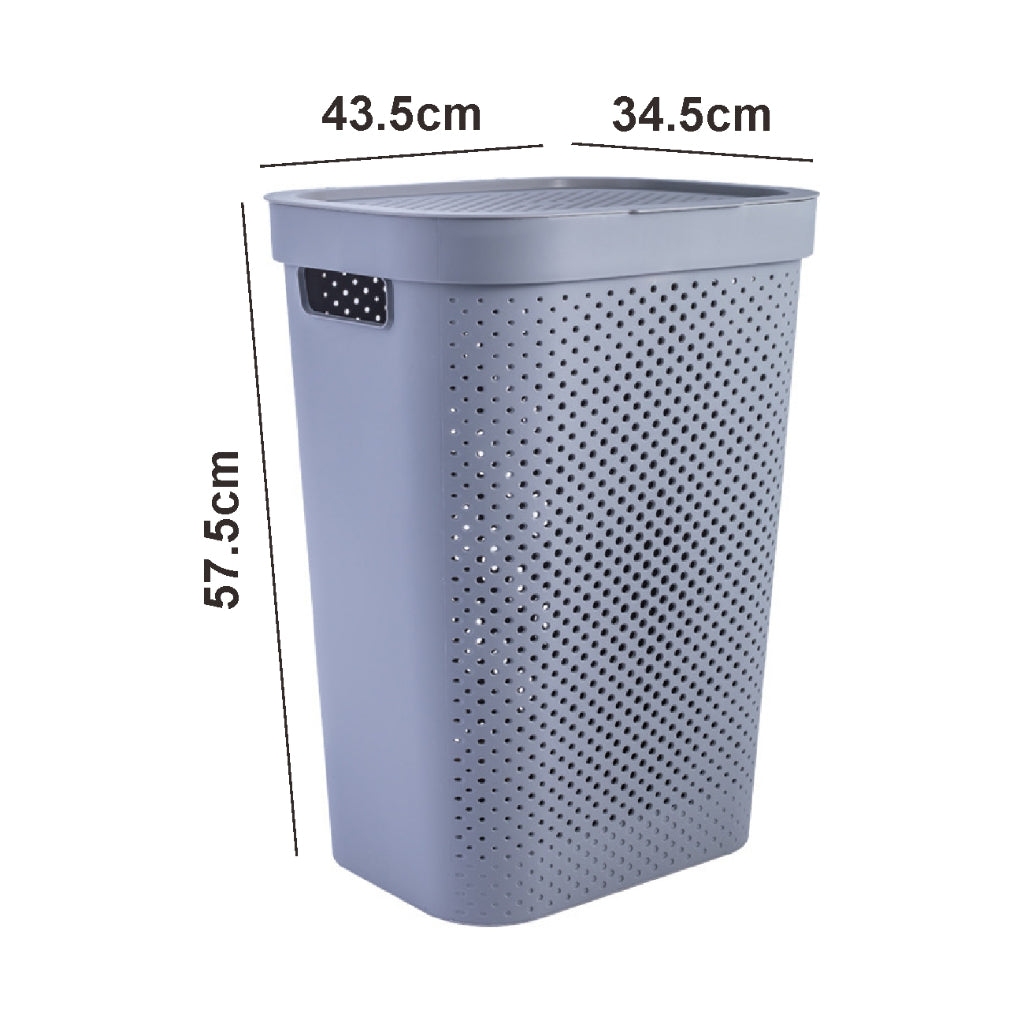 Koala Home Laundry Basket/Plastic Laundry Basket/Dirty Clothes Basket/Bathroom Dirty Basket/60L Large Capacity