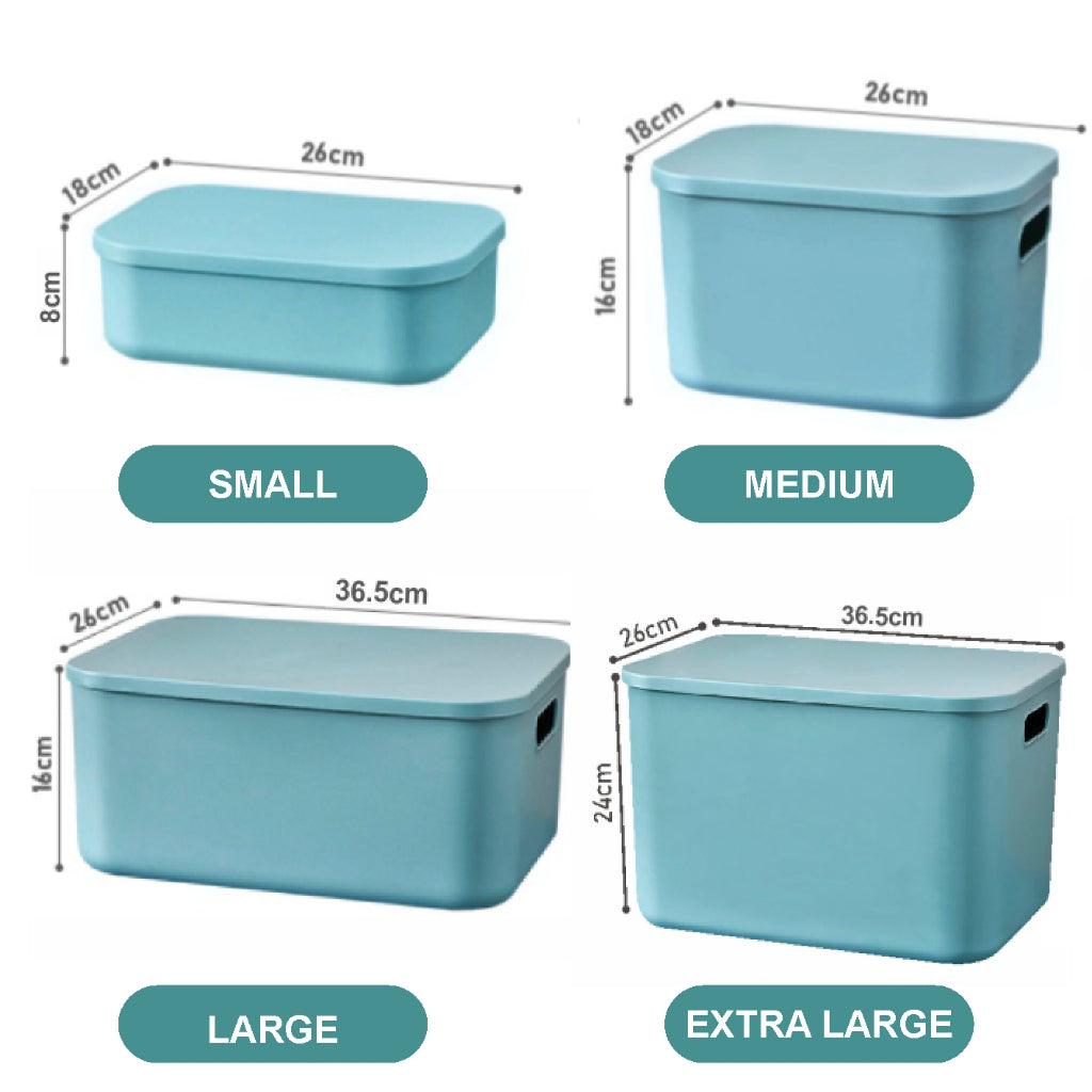 Koala Home Stackable Storage Box with lid/Large Storage Boxes/Cabinet organizer Organizer Quality Home收纳盒