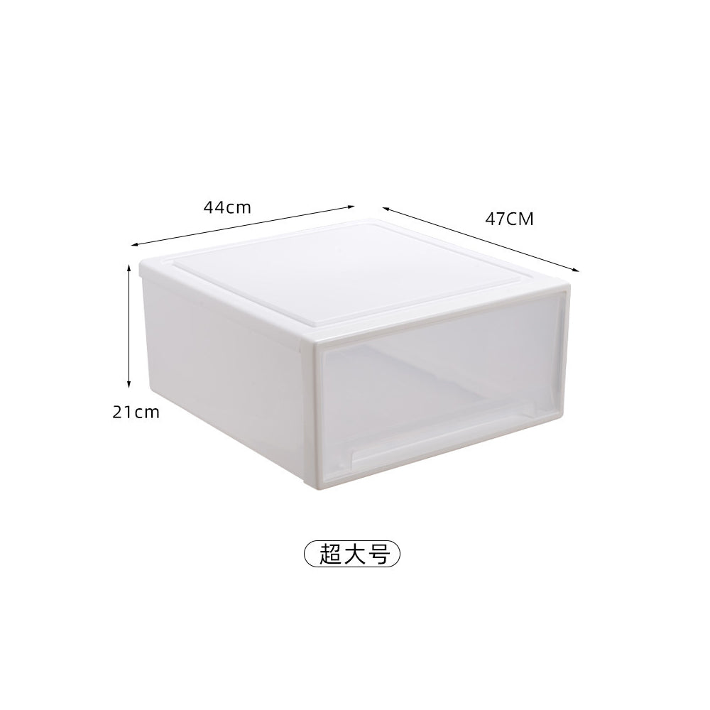 Koala Home Storage Drawers Box Stackable Storage Chest Drawers Box Transparent Plastic Organizer / Container