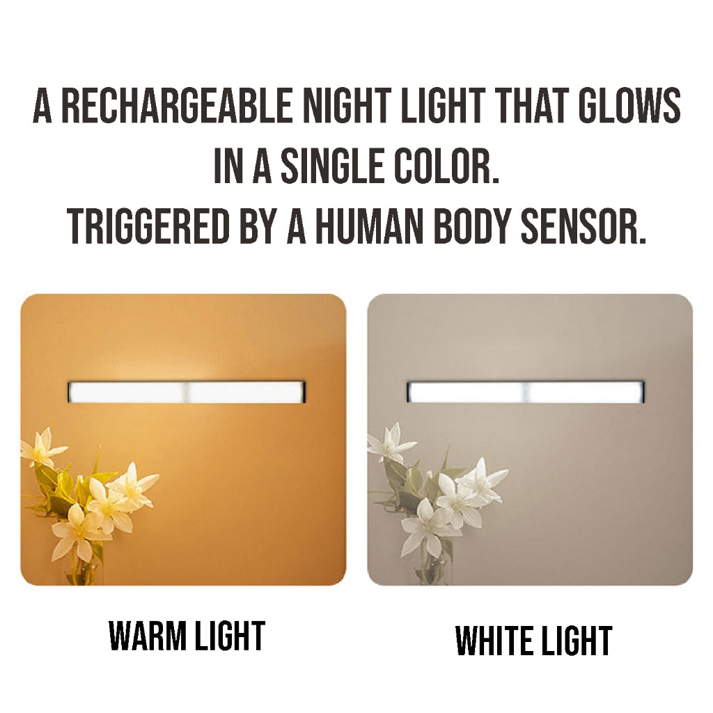 Koala Home Wireless Motion Sensor Light/2 Colors LED Night Light/Portable Rechargeable/Cabinet Wardrobe Bedroom