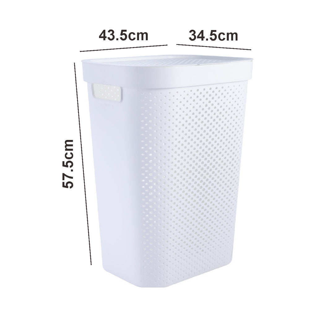 Koala Home Laundry Basket/Plastic Laundry Basket/Dirty Clothes Basket/Bathroom Dirty Basket/60L Large Capacity