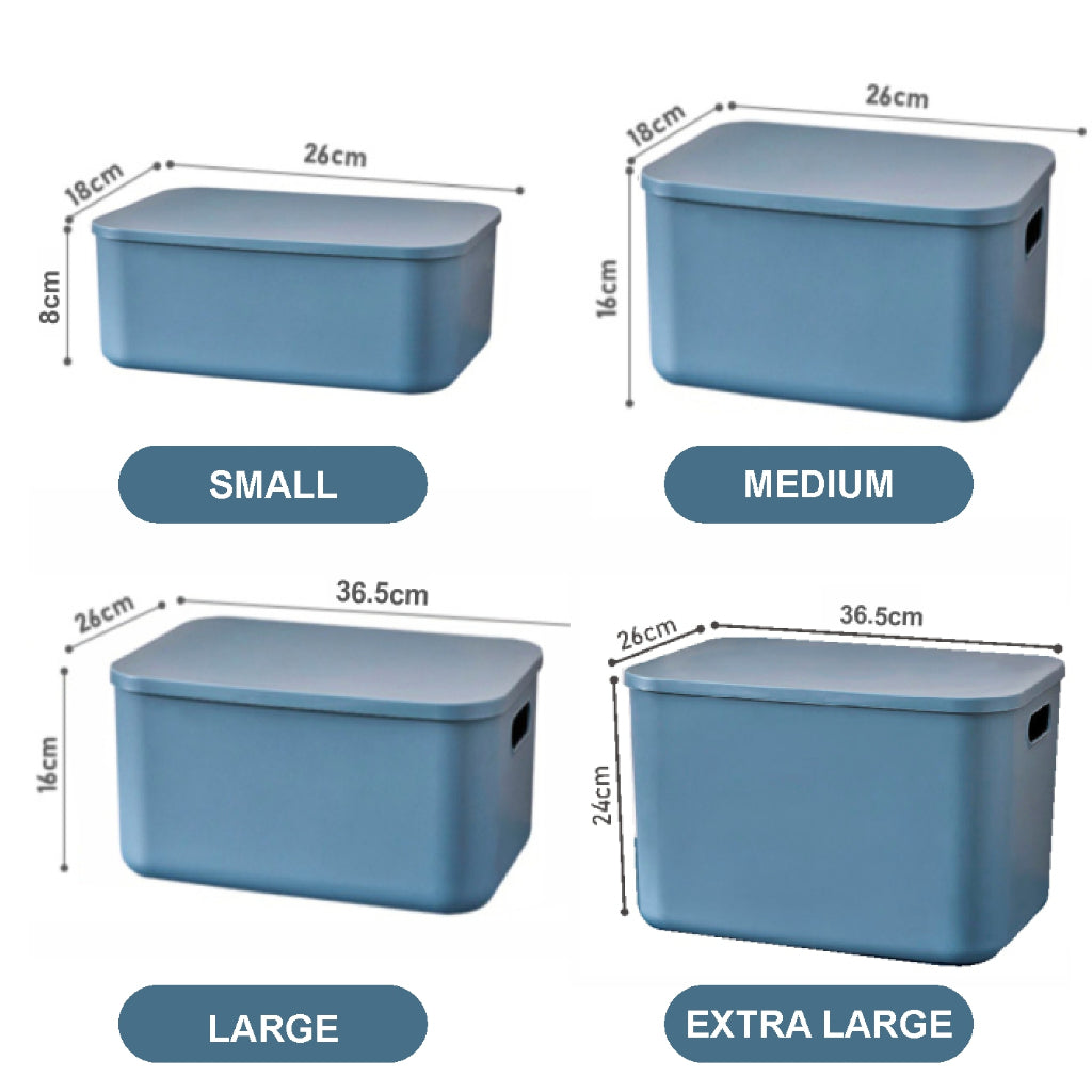 Koala Home Stackable Storage Box with lid/Large Storage Boxes/Cabinet organizer Organizer Quality Home收纳盒