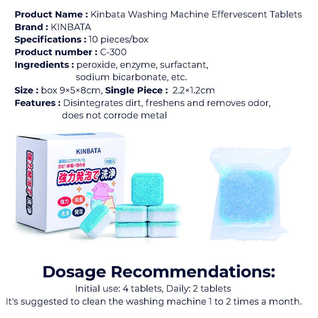 Koala Home Washing Machine Cleaner Effervescent Tablet Cleaner Remove Stains Multi -functional decontamination