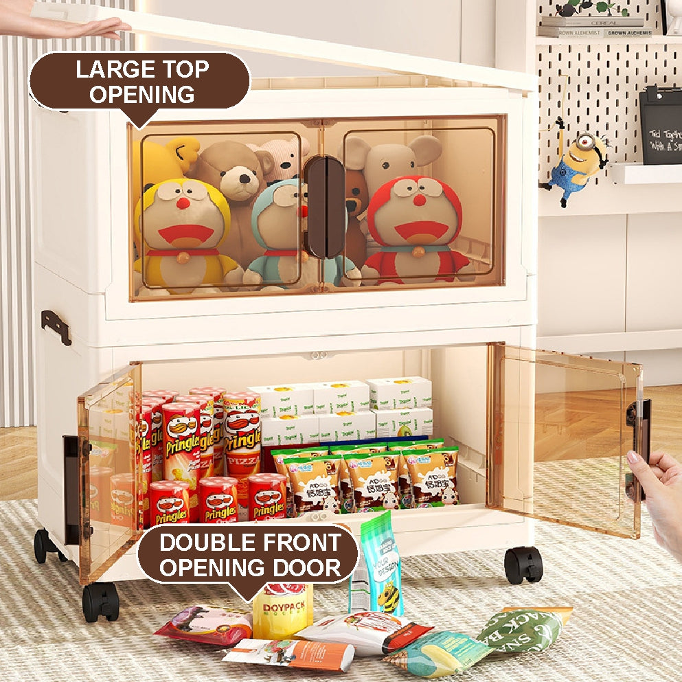 Koala Home Foldable Cabinet Drawer Chest Stackable Storage Drawer Cabinet Wardrobe Home Organizer Folding Storage Box