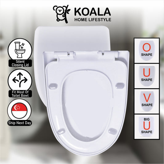 Koala Home Toilet Seat Cover/Toilet Bowl Cover/ Durable Thick Sturdy/Easy Installation/Quick Release