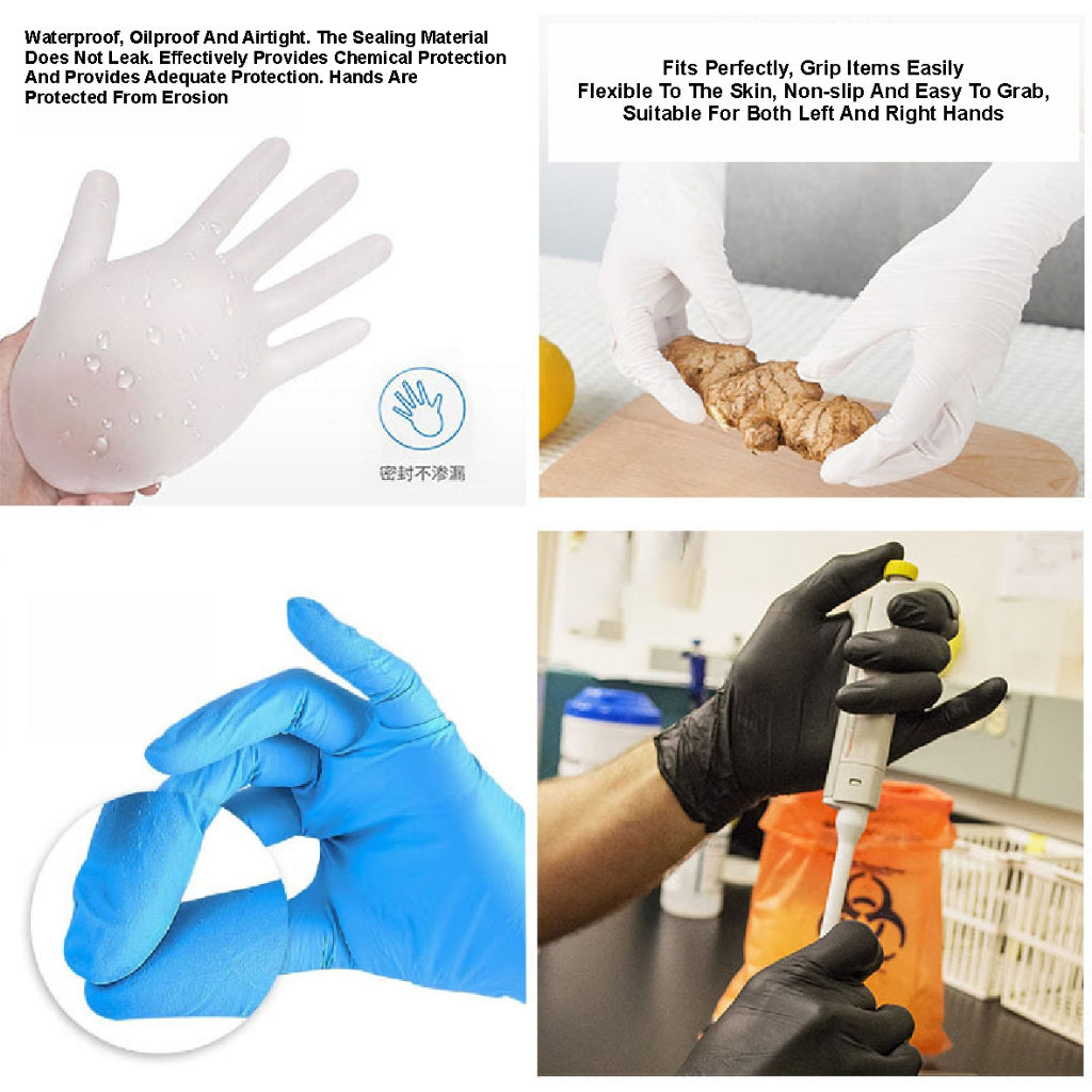 Koala Home Disposable Nitrile Gloves latex gloves Quality Powder-Free Waterproof and Oil-Resistant 100 Pce/Box