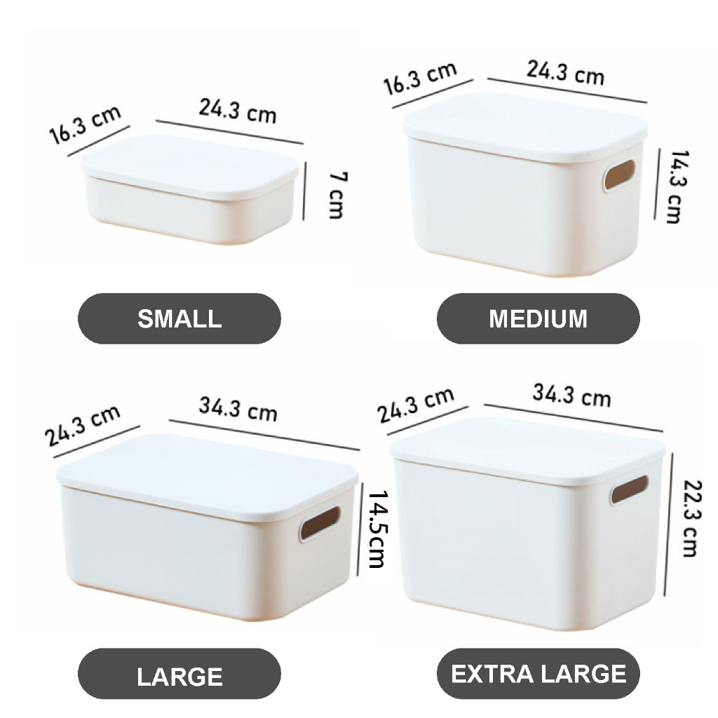 Koala Home Stackable Storage Box with lid/Large Storage Boxes/Cabinet organizer Organizer Quality Home收纳盒