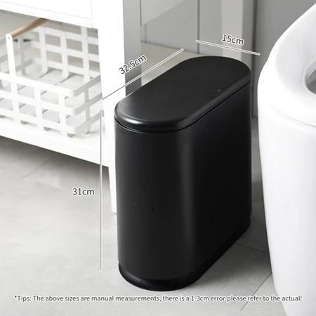 Koala Home Rubbish Bin-for Bathroom/Toilet/Kitchen/Living Room Slim Gap Trash Can Waste Bin Dustbin Trash Bin
