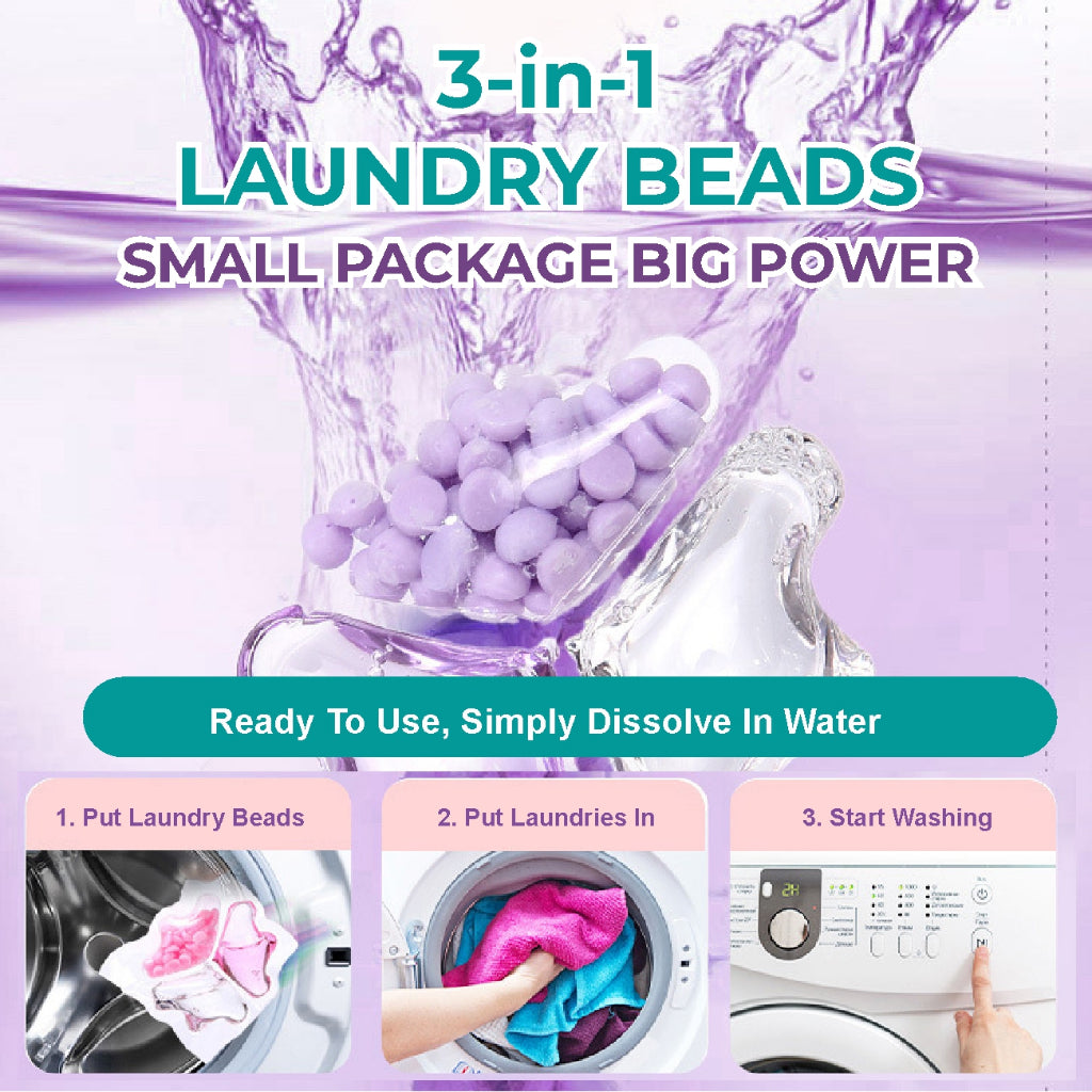 Koala Home Laundry Capsules/Laundry Beads/Detergent Liquid Capsules Softener/99% antibacterial 50 Pods 3-in-1