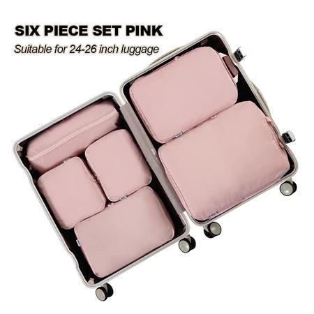 Koala Home Travel Organiser Set Suitcases Compression Storage Bags Packing Cubes Clothes Luggage Waterproof 6PCS