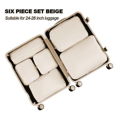 Koala Home Travel Organiser Set Suitcases Compression Storage Bags Packing Cubes Clothes Luggage Waterproof 6PCS