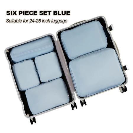 Koala Home Travel Organiser Set Suitcases Compression Storage Bags Packing Cubes Clothes Luggage Waterproof 6PCS