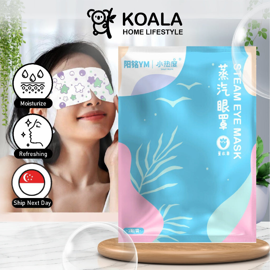 Koala Home Steam Eye Mask | Steam Spa Eye Mask | Heat Pack | Sleep Mask | Eye Pack