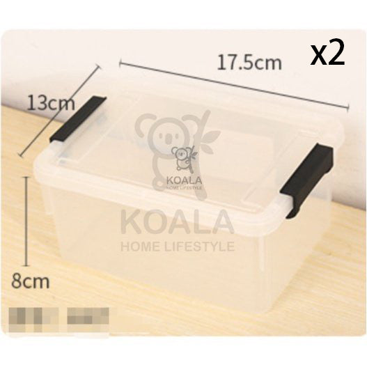 Koala Home Transparent Storage Box Organizer Stackable Container Waterproof with Wheels 15L/40L/55L/80L/105L