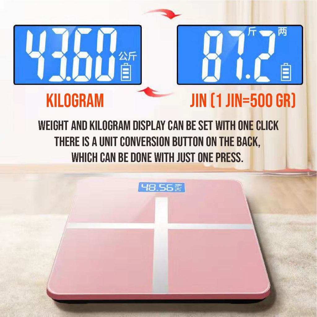 Koala Home Weighing Scale Digital Body  Scale Scale Weight Scale LCD Display Tempered Glass Weigh Electronic