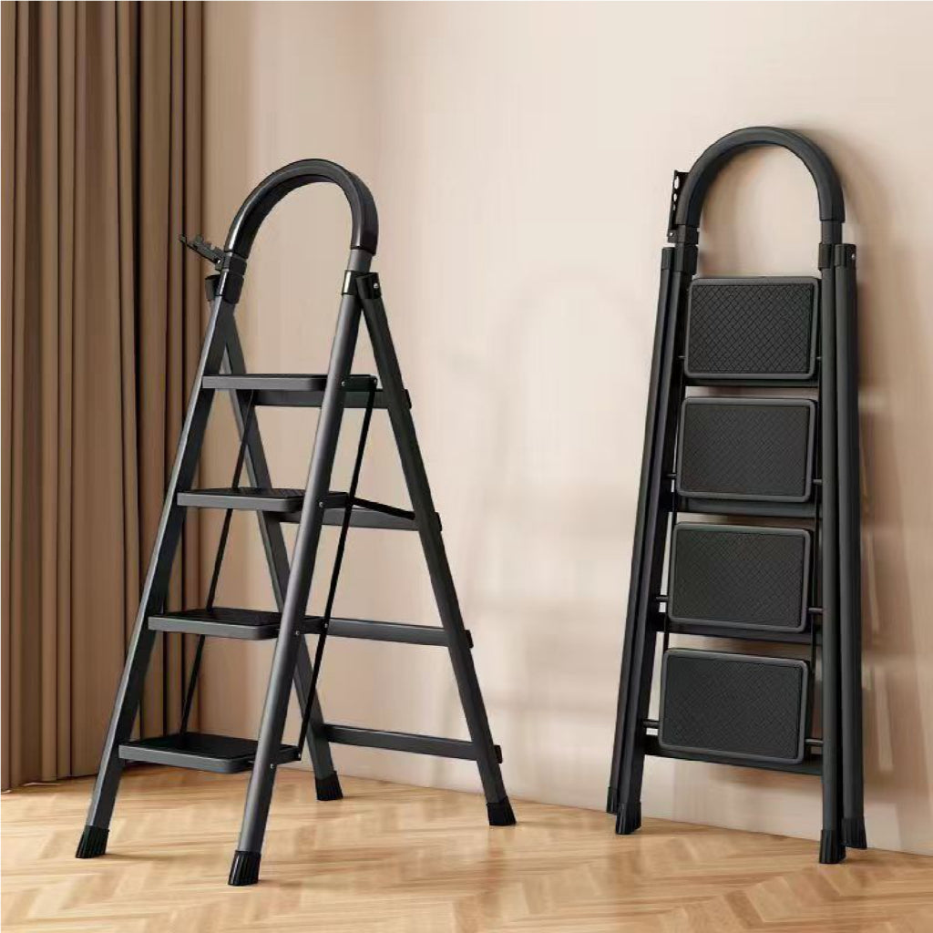 Koala Home Stool Step Foldable Ladder Anti-Slip Carbon Steel Herringbone Ladder Thickened Outdoor Indoor 3-4-5 Step