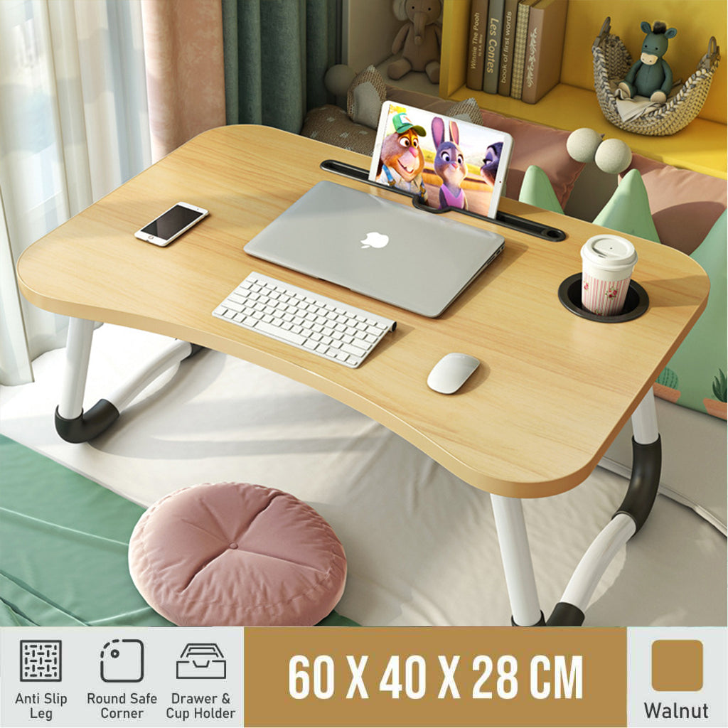 Koala Home Multi-purpose Foldable Laptop Table Lazy Table Bed Table with Tablet Holder for Work Study