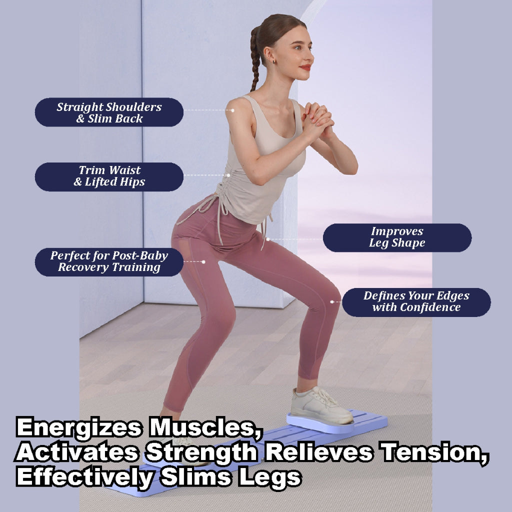 Koala Home Premium Portable Ski Machine Pilates Board Home Leg Exercise/Slimming Fitness