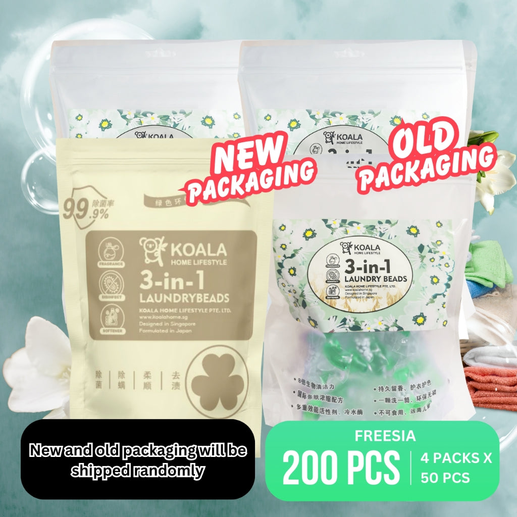 Koala Home Beads Laundry Capsules Detergent Capsules 3 in 1 Fragrance Beads Laundry Capsules 50pcs x 8 Refill Packs