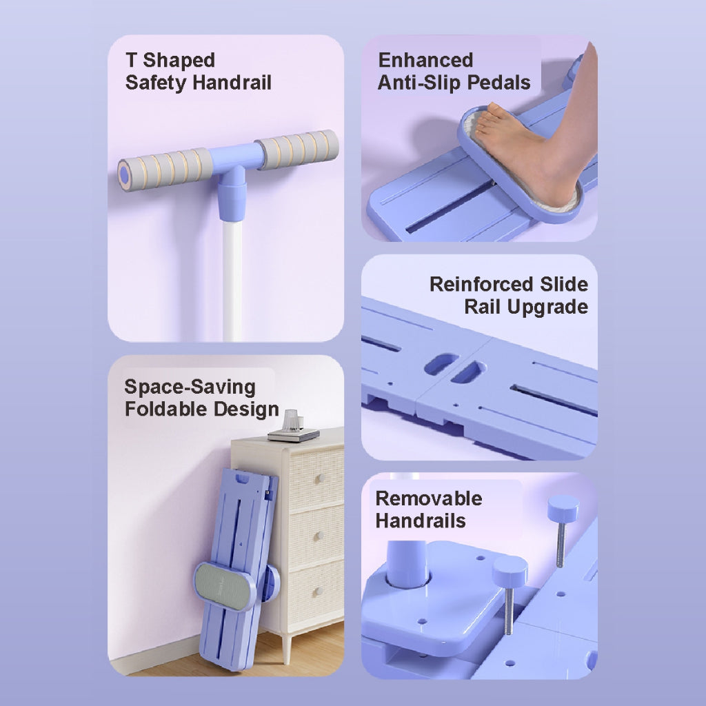 Koala Home Premium Portable Ski Machine Pilates Board Home Leg Exercise/Slimming Fitness