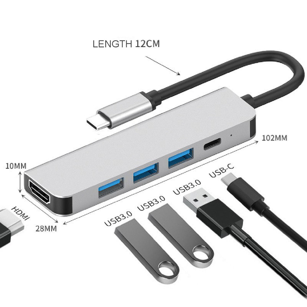 Koala Home Usb C Hub Type C To Hdmi Usb 3.0 Pd RJ45 100W Docking Station Sd Tf Card 3/4/6/7/8 in 1