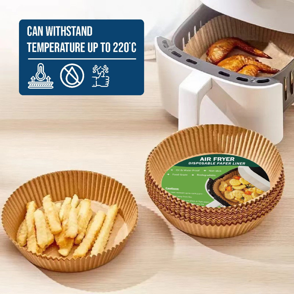 Koala Home Air Fryer Paper Disposable Oilproof Liners Non-Stick Parchment  Steamer Oven Baking  100pcs / 50Pcs