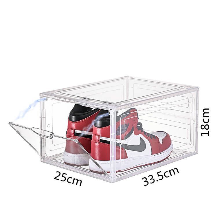 Koala Home Shoe Box Ultra Clear Shoe Storage Box Stackable Acrylic Display High Capacity