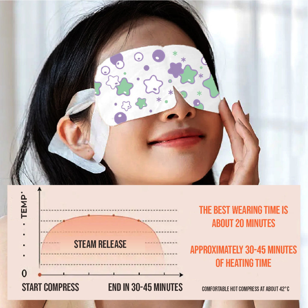 Koala Home Steam Eye Mask | Steam Spa Eye Mask | Heat Pack | Sleep Mask | Eye Pack