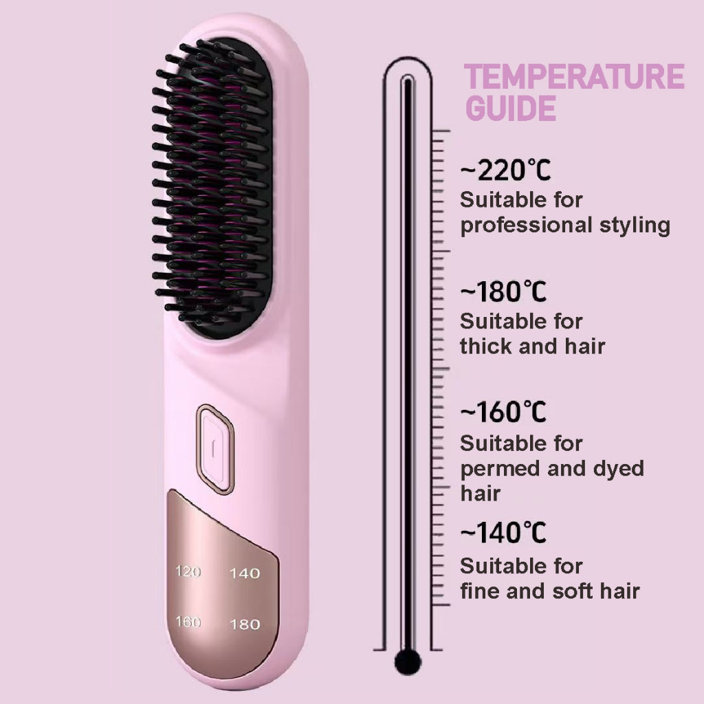 Koala Home Mini Hair Straightener Hair Straightener Comb Curler Wireless Hair Straightener Negative Ion Wireless