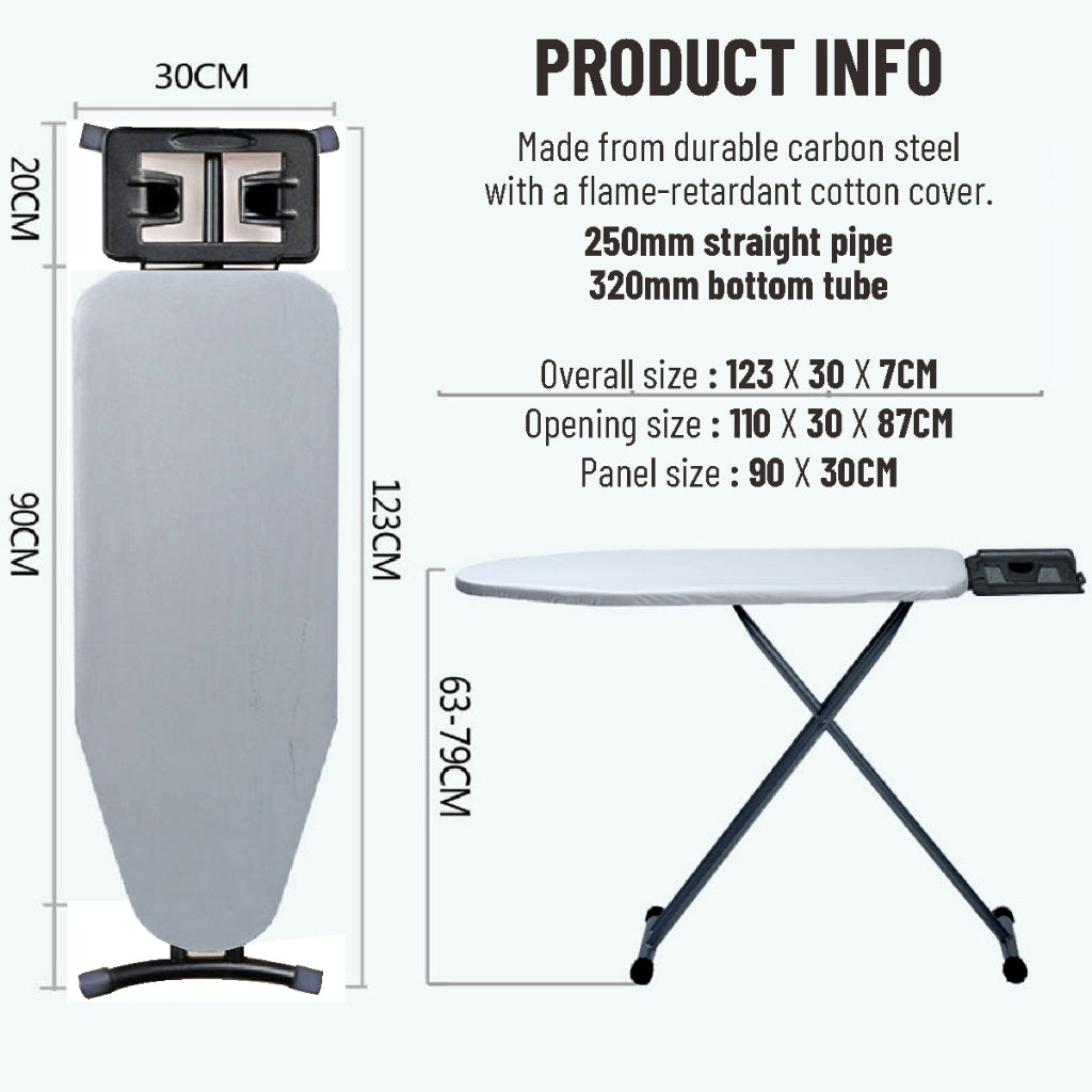 Koala Home Foldable Ironing Board/  Adjustable Standing Ironing Board