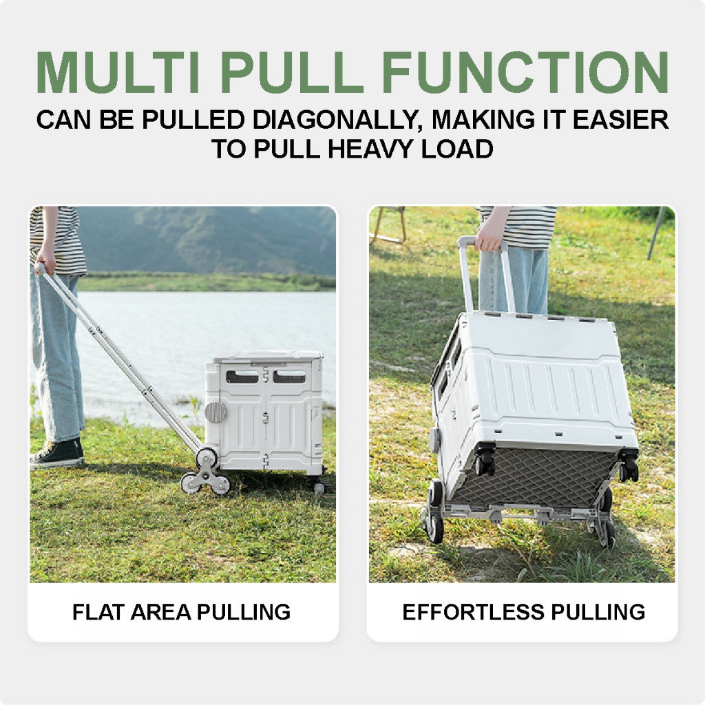 Koala Home Foldable Trolley Foldable Grocery Trolley Shopping Large Utility Cart /with 360 Wheel Collapsible