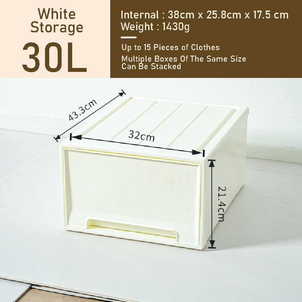Koala Home Storage Drawers Box Stackable   Storage Chest Drawers Box Transparent Plastic Organizer / Container