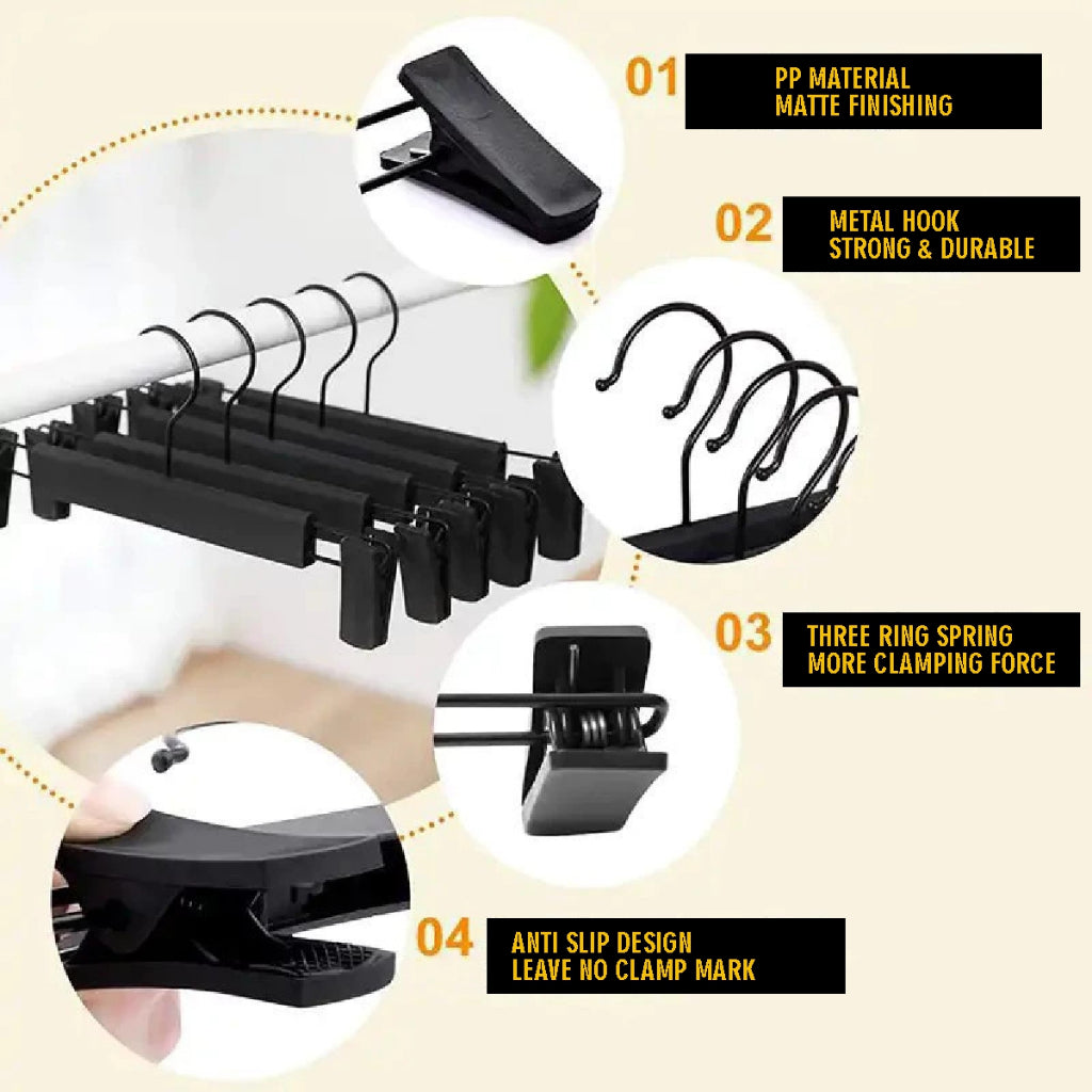 Koala Home Pant and Cloth Anti Slip Hanger/ Anti Slip Hanger/ Hanger with clips