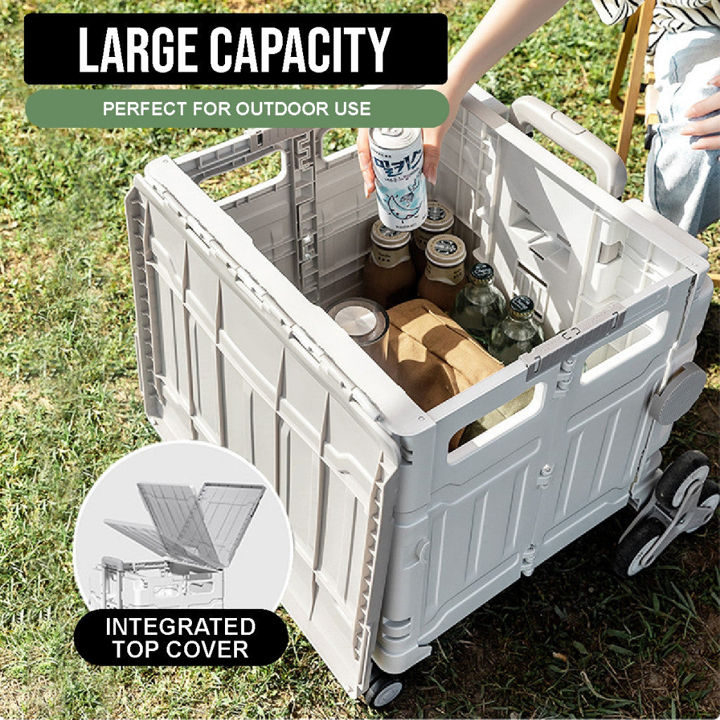 Koala Home Foldable Trolley Foldable Grocery Trolley Shopping Large Utility Cart /with 360 Wheel Collapsible