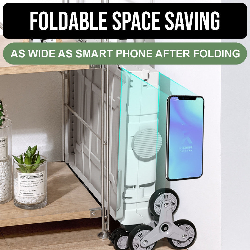 Koala Home Foldable Trolley Foldable Grocery Trolley Shopping Large Utility Cart /with 360 Wheel Collapsible