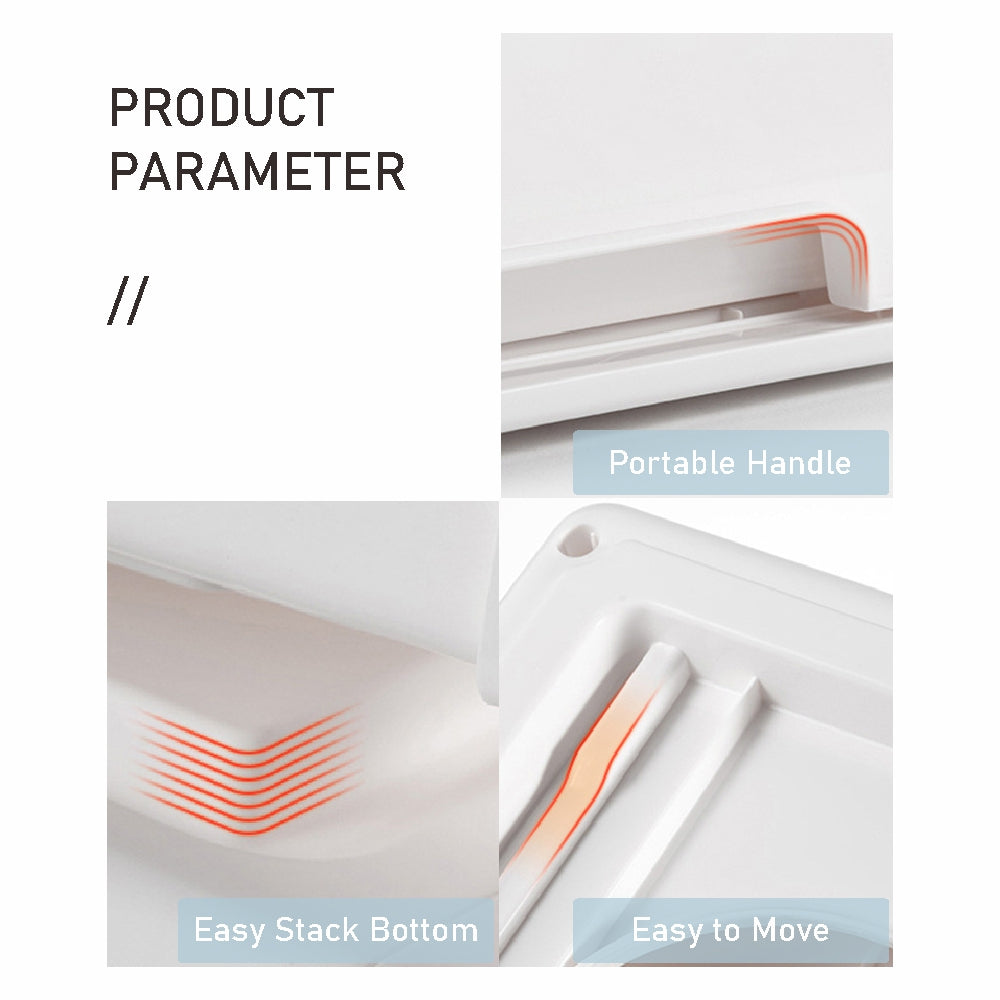 Koala Home Storage Drawers Box Stackable Storage Chest Drawers Box Transparent Plastic Organizer  Container