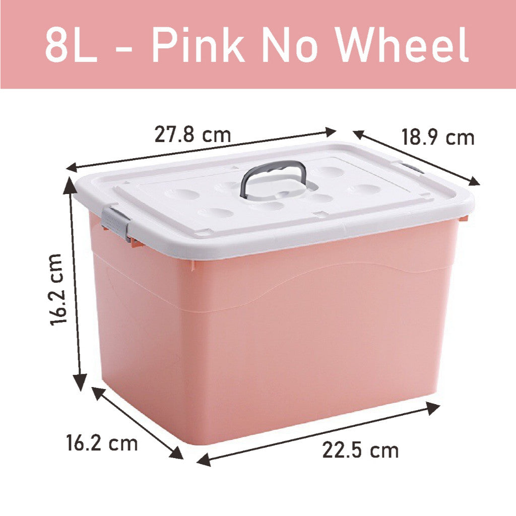 Koala Home Transparent Storage Box Organizer Stackable Container Waterproof with Wheels 15L/40L/55L/80L/105L