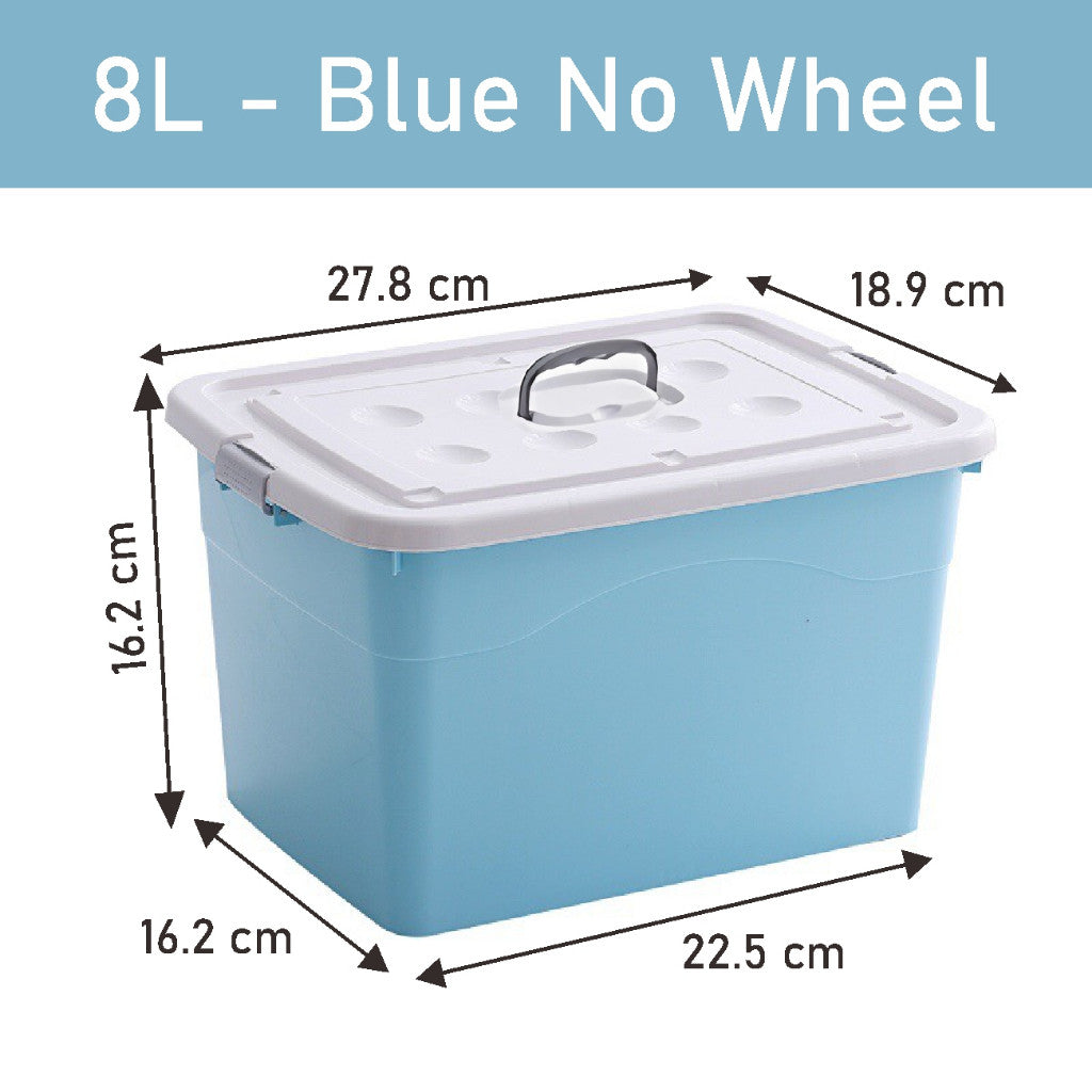 Koala Home Transparent Storage Box Organizer Stackable Container Waterproof with Wheels 15L/40L/55L/80L/105L
