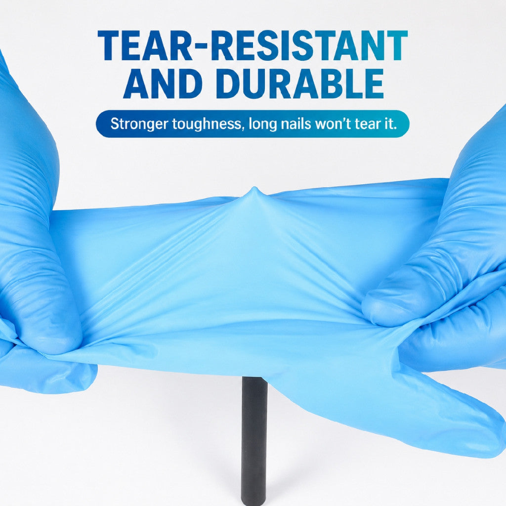 Koala Home Disposable Nitrile Gloves pvc Quality Powder-Free Waterproof and Oil-Resistant 100 Pce/Box