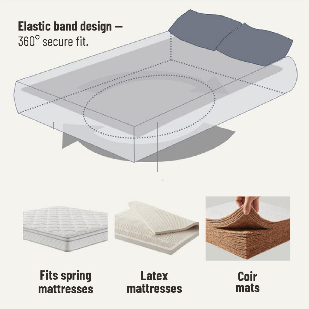 Koala HomeBed sheet Set Satin Silk Fitted/Anti-Wrinkle Smooth For Hotel And Flat Single/Super Single/Queen/King Size